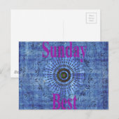 Prachtige verbazingwekkende moderne denim ontwerp: briefkaart (Voorkant / Achterkant)