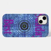 Prachtige verbazingwekkende moderne denim ontwerp: Case-Mate iPhone case (Achterkant (horizontaal))