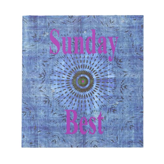 Prachtige verbazingwekkende moderne denim ontwerp: notitieblok (Voorkant)