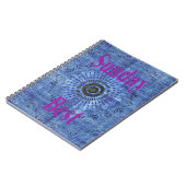 Prachtige verbazingwekkende moderne denim ontwerp: notitieboek (Linkerzijde)