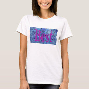 Prachtige verbazingwekkende moderne denim ontwerp: t-shirt
