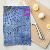 Prachtige verbazingwekkende moderne denim ontwerp: theedoek (Quarter Fold)