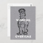 Prachtige Verbazingwekkende Potlood Schets: Overur Briefkaart (Voorkant / Achterkant)