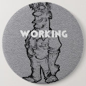 Prachtige Verbazingwekkende Potlood Schets: Overur Ronde Button 6,0 Cm (Voorkant)