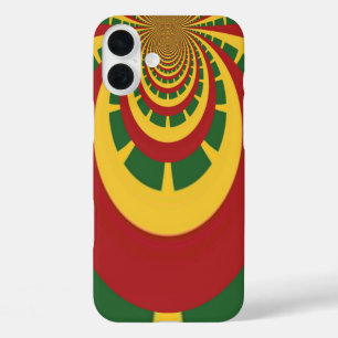 Prachtige Verbazingwekkende Rasta Kleuren Art Prin iPhone 16 Plus Hoesje
