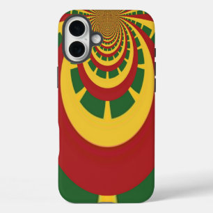 Prachtige Verbazingwekkende Rasta Kleuren Art Prin iPhone 16 Plus Hoesje