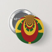 Prachtige Verbazingwekkende Rasta Kleuren Art Prin Ronde Button 5,7 Cm (Voorkant /achterkant)
