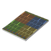 Prachtige verbazingwekkende regenboogkleur geometr notitieblok (Linkerzijde)