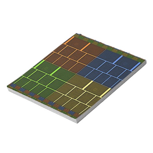 Prachtige verbazingwekkende regenboogkleur geometr notitieblok (Linkerzijde)