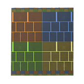 Prachtige verbazingwekkende regenboogkleur geometr notitieblok (Voorkant)