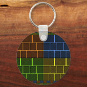 Prachtige verbazingwekkende regenboogkleur geometr sleutelhanger (Voorkant)