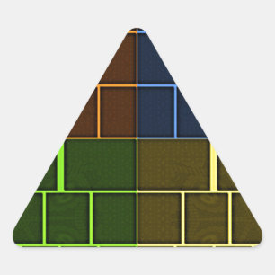 Prachtige verbazingwekkende regenboogkleur geometr sticker