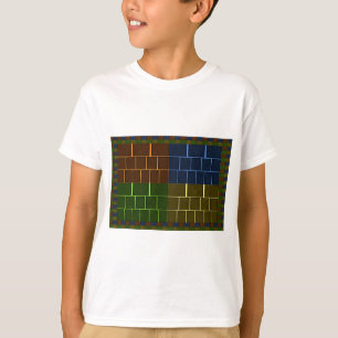 Prachtige verbazingwekkende regenboogkleur geometr t-shirt
