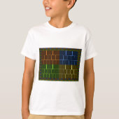 Prachtige verbazingwekkende regenboogkleur geometr t-shirt (Voorkant)