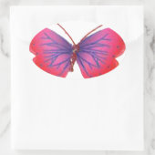 Prachtige Verbazingwekkende rode roze en paarse vl Ovale Sticker (Tas)