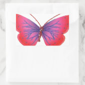 Prachtige Verbazingwekkende rode roze en paarse vl Rechthoekige Sticker (Tas)