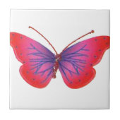 Prachtige Verbazingwekkende rode roze en paarse vl Tegeltje (Voorkant)