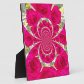 Prachtige verbazingwekkende rode rozen caleidoscoo fotoplaat (Zijkant)