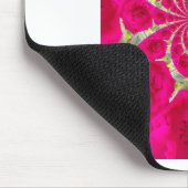 Prachtige verbazingwekkende rode rozen caleidoscoo muismat (Hoek)