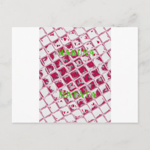 Prachtige verbazingwekkende rode stijlvolle spiege briefkaart