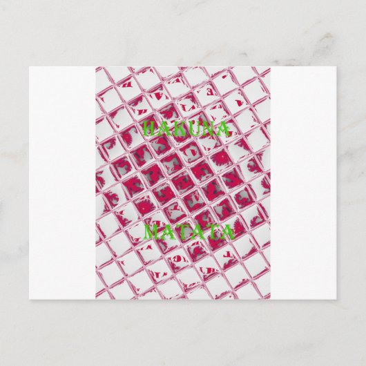 Prachtige verbazingwekkende rode stijlvolle spiege briefkaart (Voorkant)