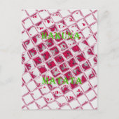 Prachtige verbazingwekkende rode stijlvolle spiege briefkaart (Voorkant)