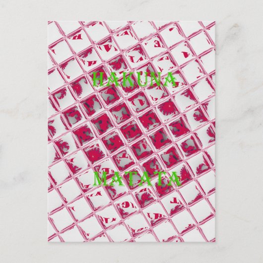 Prachtige verbazingwekkende rode stijlvolle spiege briefkaart (Voorkant)