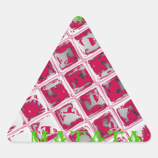 Prachtige verbazingwekkende rode stijlvolle spiege sticker (Voorkant)