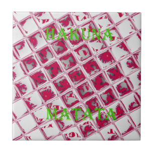 Prachtige verbazingwekkende rode stijlvolle spiege tegeltje