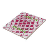 Prachtige verbazingwekkende rode stijlvolle spiege tegeltje (Zijkant)