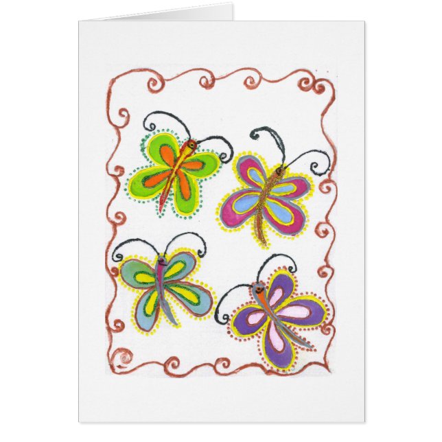 Prachtige verbazingwekkende Schattigee vlinderkuns (Voorkant)