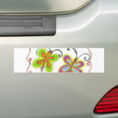Prachtige verbazingwekkende Schattigee vlinderkuns Bumpersticker (Op auto)