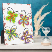 Prachtige verbazingwekkende Schattigee vlinderkuns Fotoplaat (Zijkant)