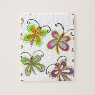 Prachtige verbazingwekkende Schattigee vlinderkuns Legpuzzel