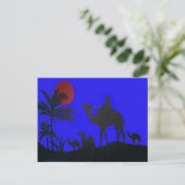 Prachtige Verbazingwekkende Sunset Camel Safari Ar Briefkaart (Staand voorkant)