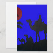 Prachtige Verbazingwekkende Sunset Camel Safari Ar Briefpapier (Voorkant / Achterkant)