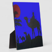 Prachtige Verbazingwekkende Sunset Camel Safari Ar Fotoplaat (Zijkant)