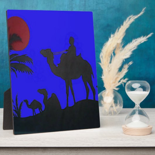 Prachtige Verbazingwekkende Sunset Camel Safari Ar Fotoplaat (Zijkant)