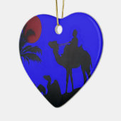 Prachtige Verbazingwekkende Sunset Camel Safari Ar Keramisch Ornament (Links)