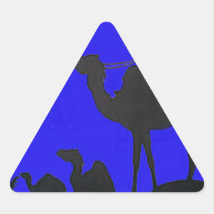 Prachtige Verbazingwekkende Sunset Camel Safari Ar Sticker