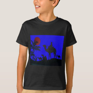 Prachtige Verbazingwekkende Sunset Camel Safari Ar T-shirt