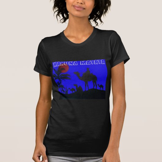 Prachtige Verbazingwekkende Sunset Camel Safari Ar T-shirt (Voorkant)