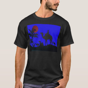 Prachtige Verbazingwekkende Sunset Camel Safari Ar T-shirt