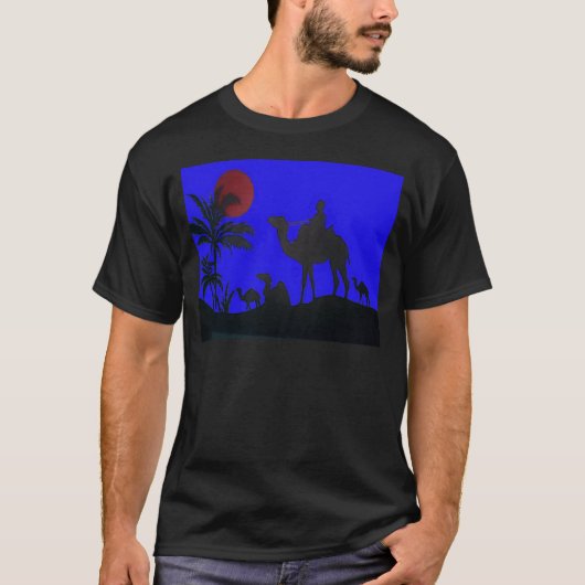 Prachtige Verbazingwekkende Sunset Camel Safari Ar T-shirt (Voorkant)