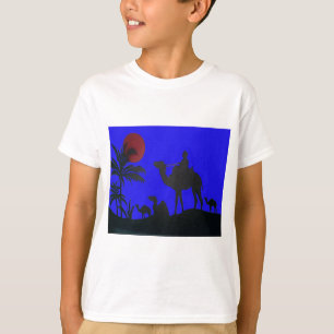 Prachtige Verbazingwekkende Sunset Camel Safari Ar T-shirt