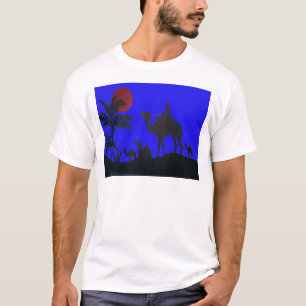 Prachtige Verbazingwekkende Sunset Camel Safari Ar T-shirt