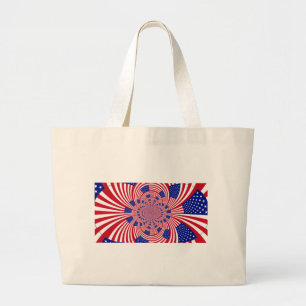 Prachtige Verbazingwekkende Vlag van de Verenigde  Grote Tote Bag