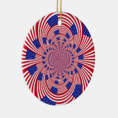 Prachtige Verbazingwekkende Vlag van de Verenigde  Keramisch Ornament (Rechts)