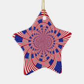 Prachtige Verbazingwekkende Vlag van de Verenigde Keramisch Ornament (Rechts)