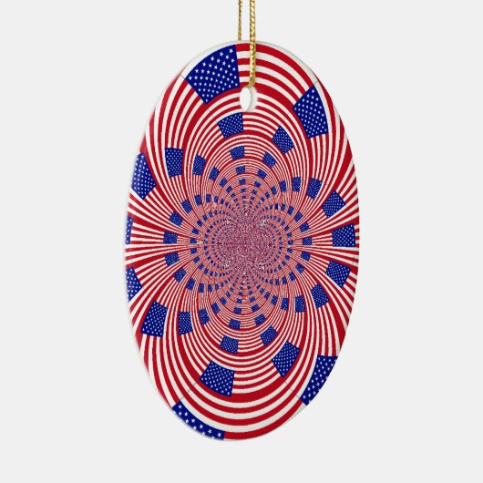 Prachtige Verbazingwekkende Vlag van de Verenigde Keramisch Ornament (Rechts)